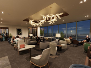 Interior shot of the CENTURION LOUNGE