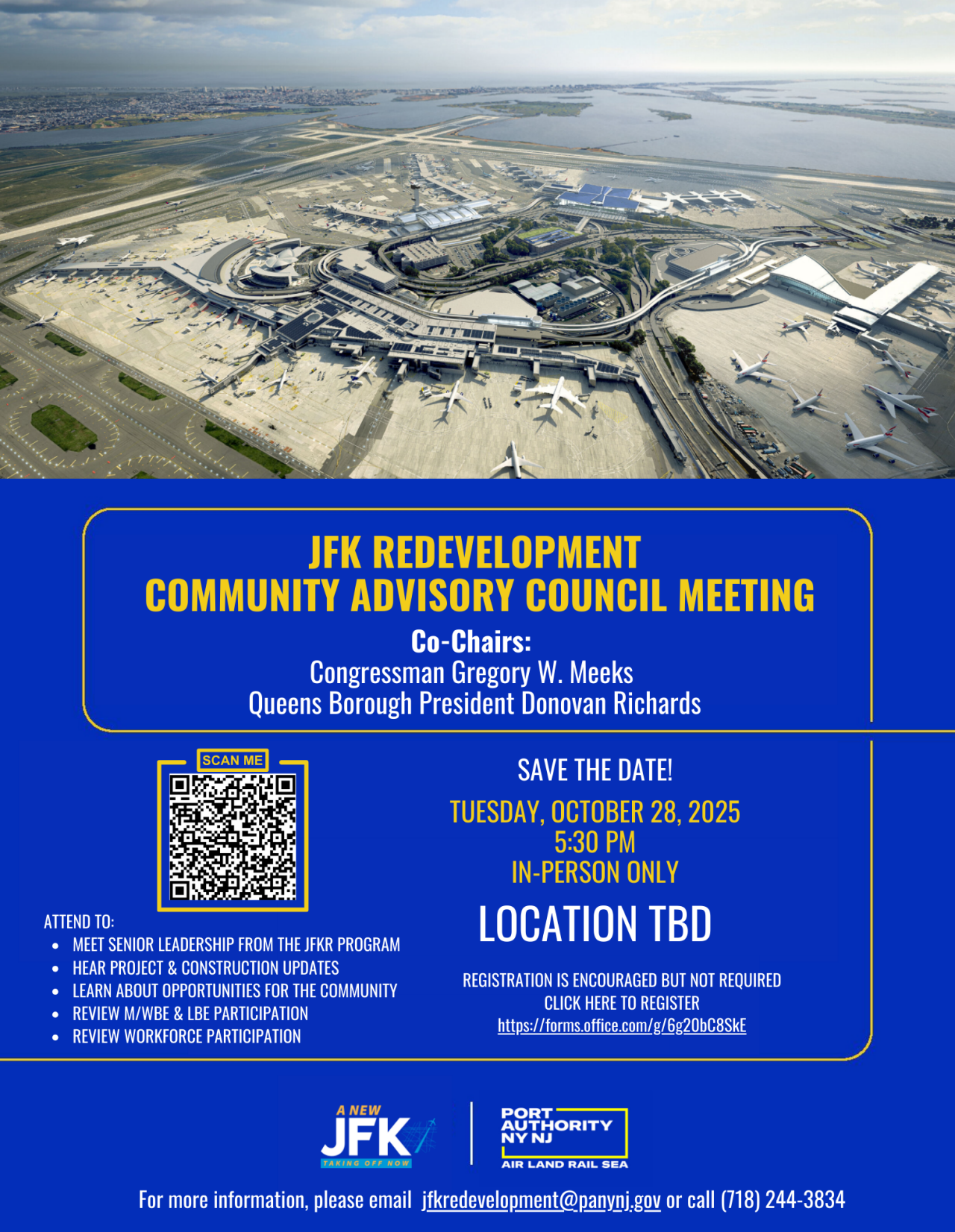 JFKRCAC Save The Date October Meeting