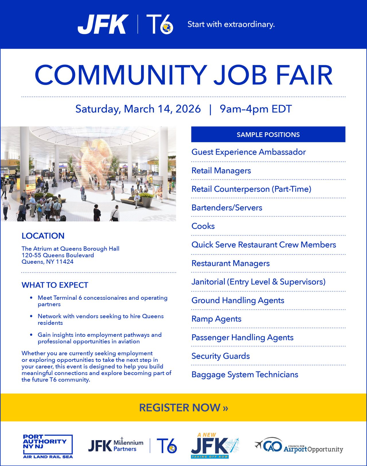 JFK Terminal 6 Community Job Fair