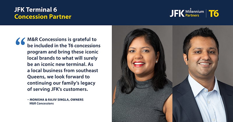 Owners of M&R Concessions are grateful to offer concessions at T6