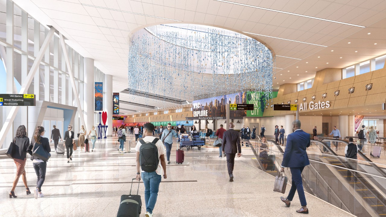 Rendering of Check In at the East Hall