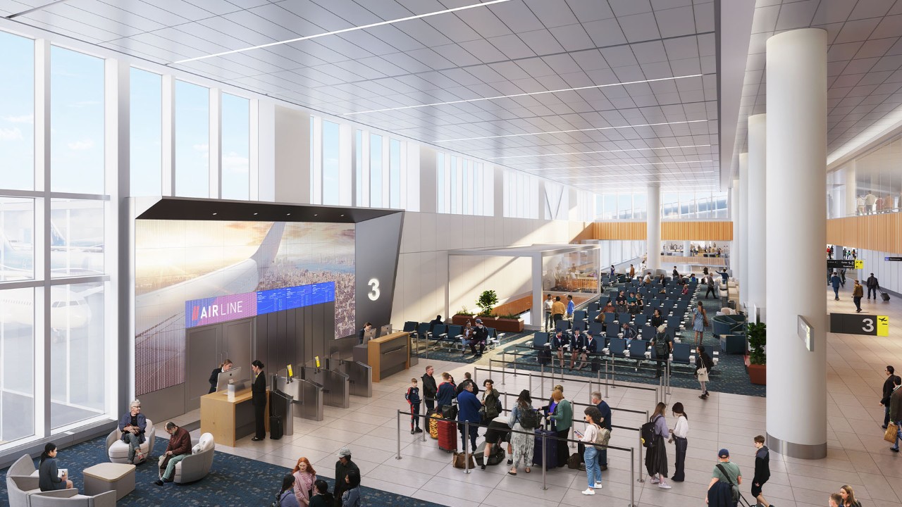 Rendering of Gate Area