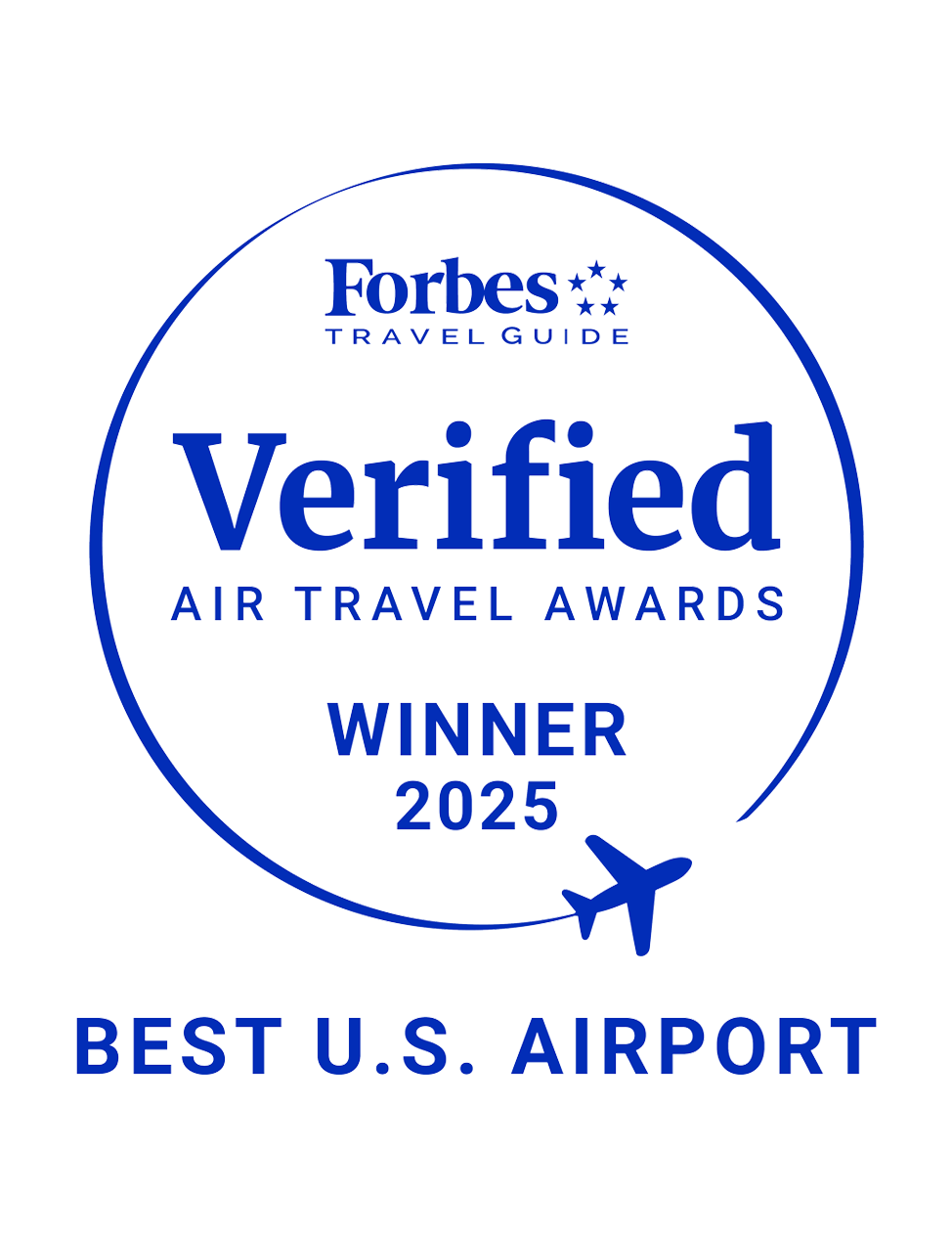 Forbes Verified Air Travel Award 2025 Winner